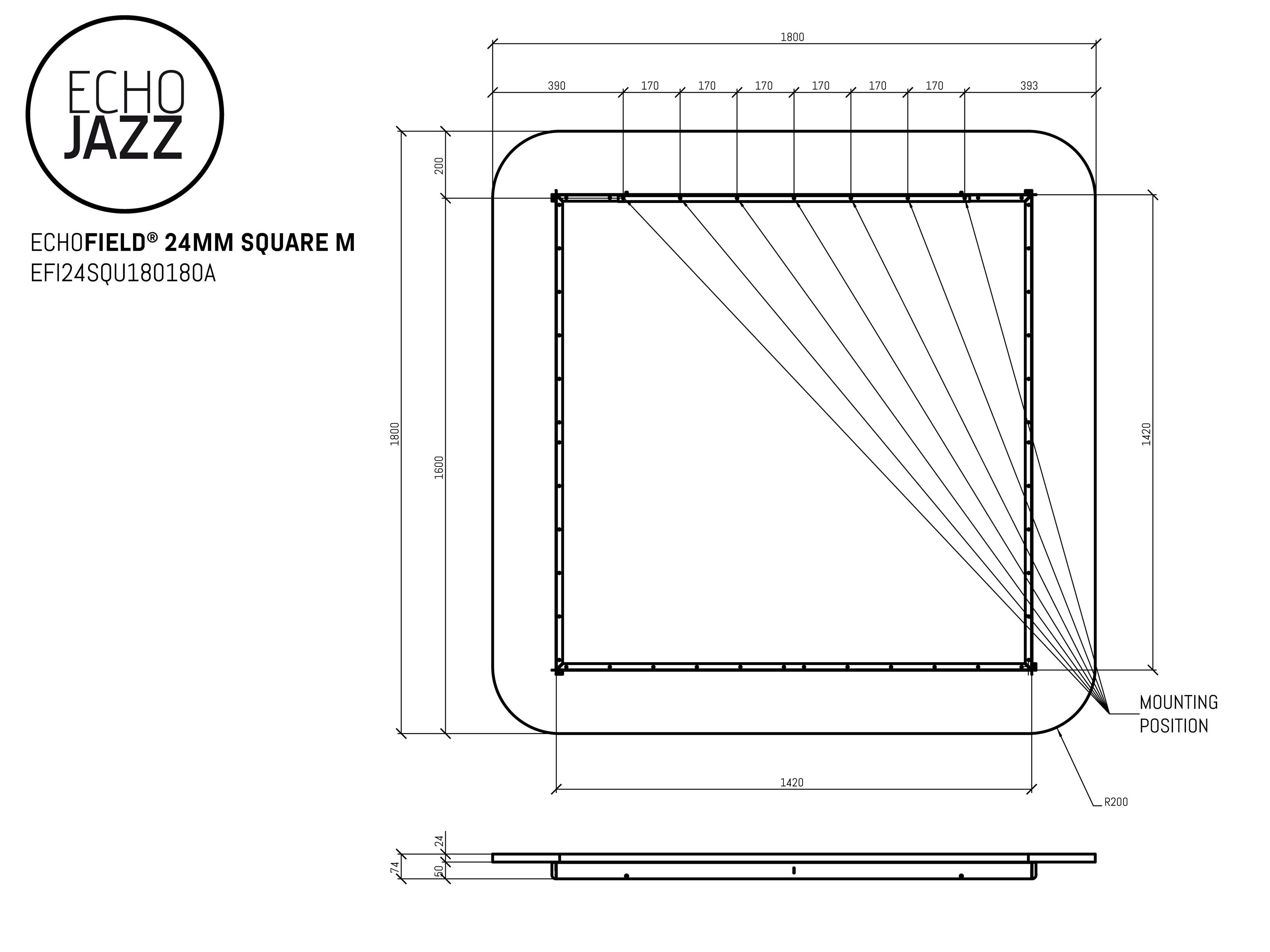 ПЭТ акустическая панель ECHOJAZZ ECHOFIELD® ARCH-00104512 - Вид №15