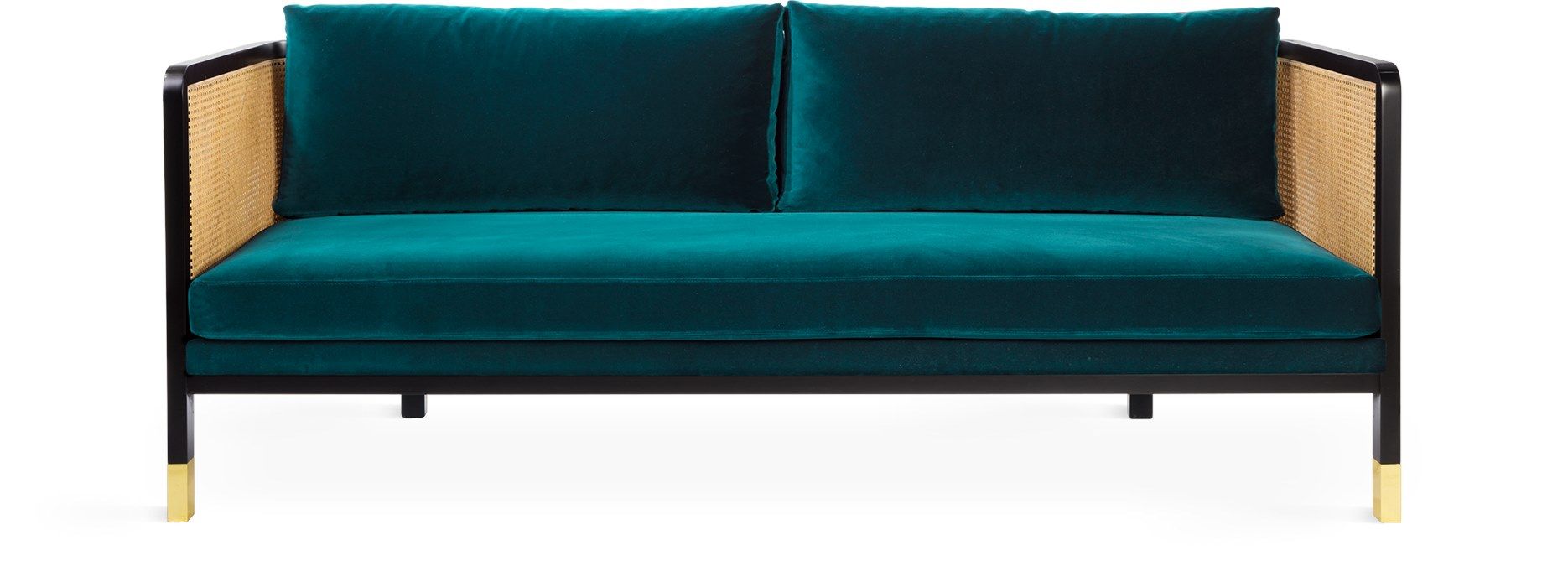 3-местный винтажный стиль бархатный диван RED EDITION плетеная ARCH-00061601 - Вид №10