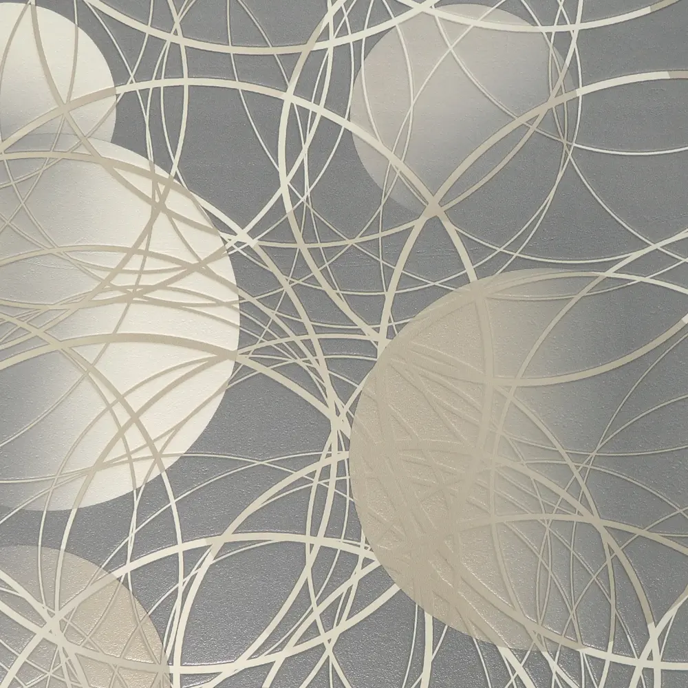 Обои виниловые Elysium Круги серые 0.53 м 93516 STLM-2146878 - Вид №1