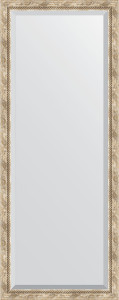 BY 6104 Зеркало напольное с фацетом в багетной раме - прованс с плетением 70 mm EVOFORM Exclusive floor