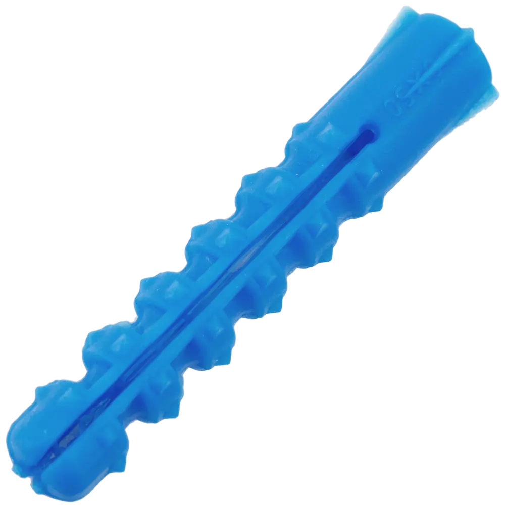 Дюбель с шипами для полнотелых материалов 8х50 мм полипропилен цвет синий 200 шт НЕВСКИЙ КРЕПЕЖ STLM-2068406 - Вид №1