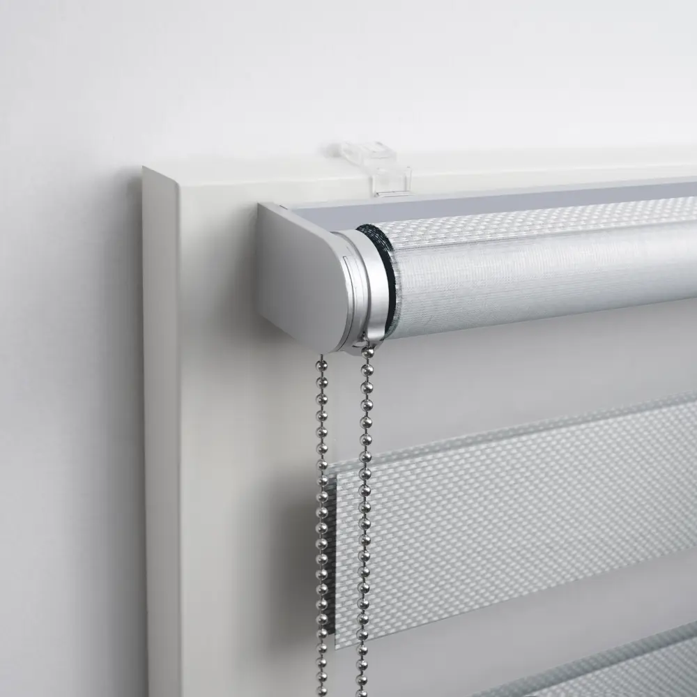 Рулонная штора день-ночь KREAFORTA Novosiberia серая 65×175 см 89408658 STLM-1579889 - Вид №3