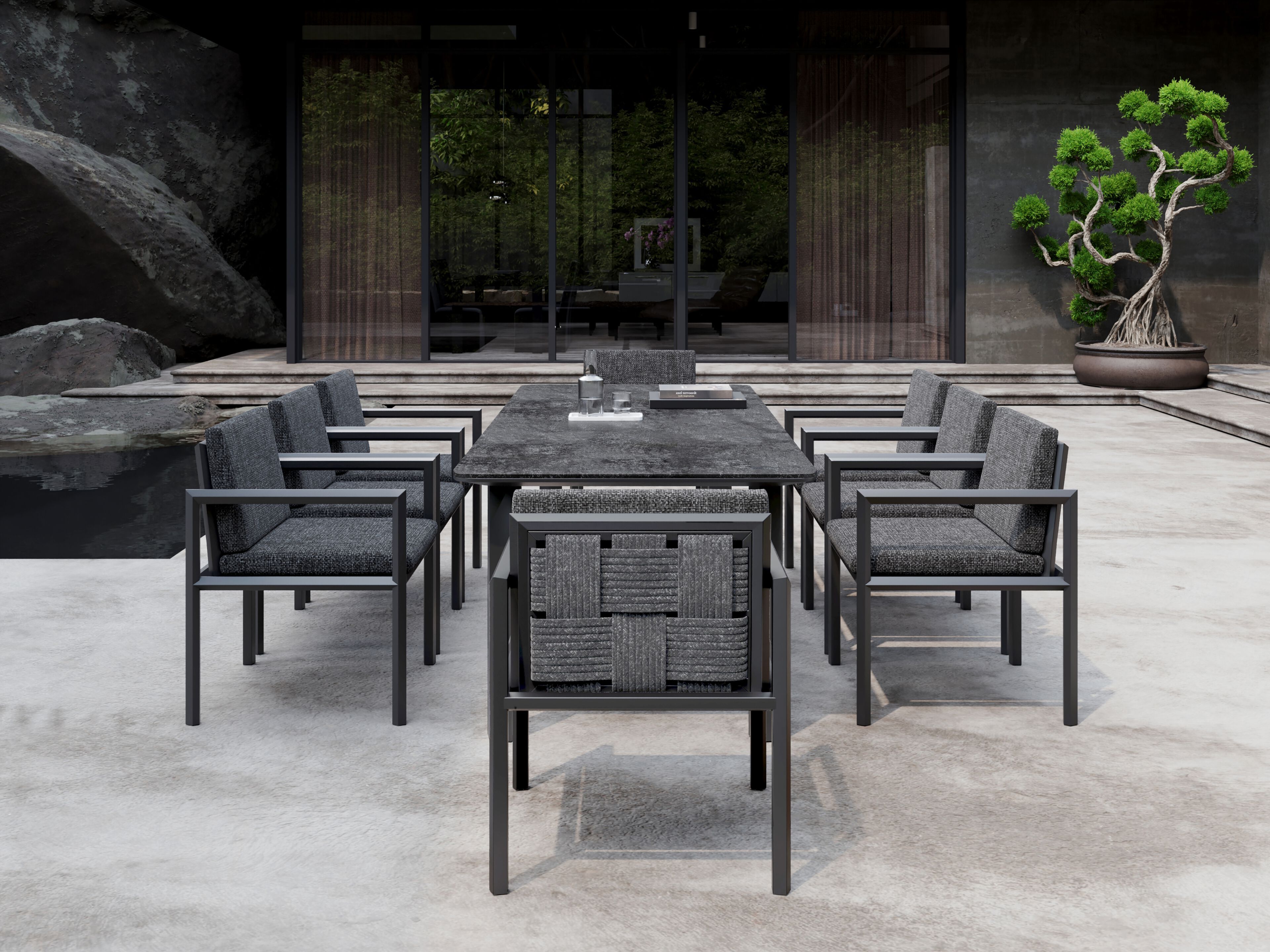 Тканевый садовый стул с подлокотниками SNOC Éclat ARCH-00050398 - Вид №4