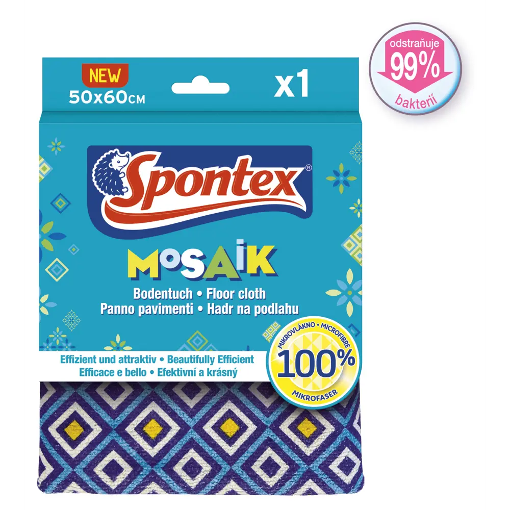 Тряпка для пола Spontex Mosaic 50х60 см STLM-2078332