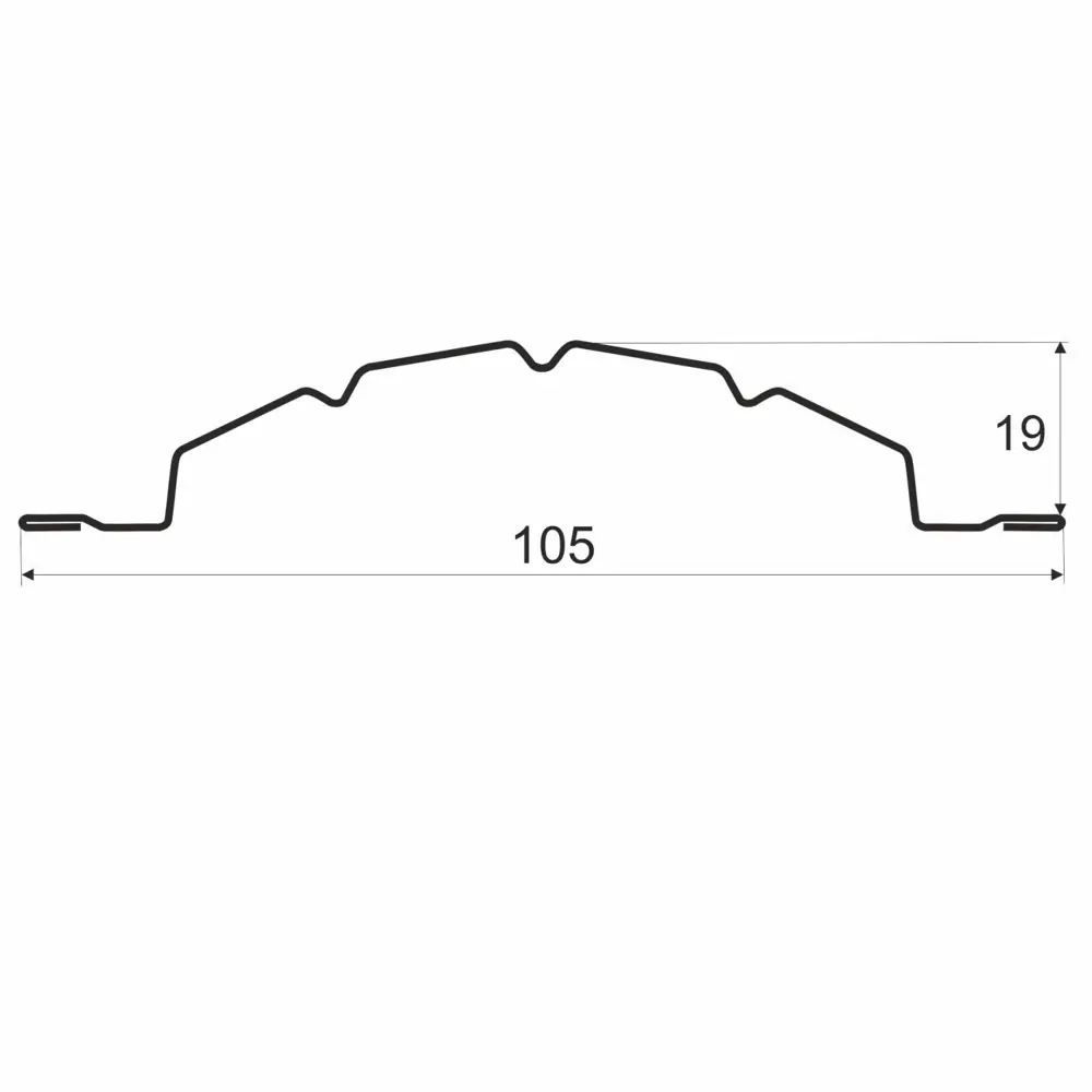 Штакетник П 45ммх 10.5x180 см RAL 7024 серый Santreyd STLM-2013524 - Вид №3