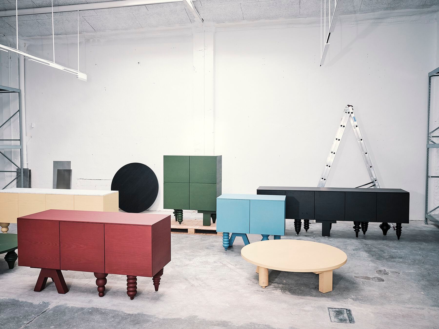 Прямоугольный журнальный столик из МДФ для гостиной BD Barcelona Multileg ARCH-00125488 - Вид №7