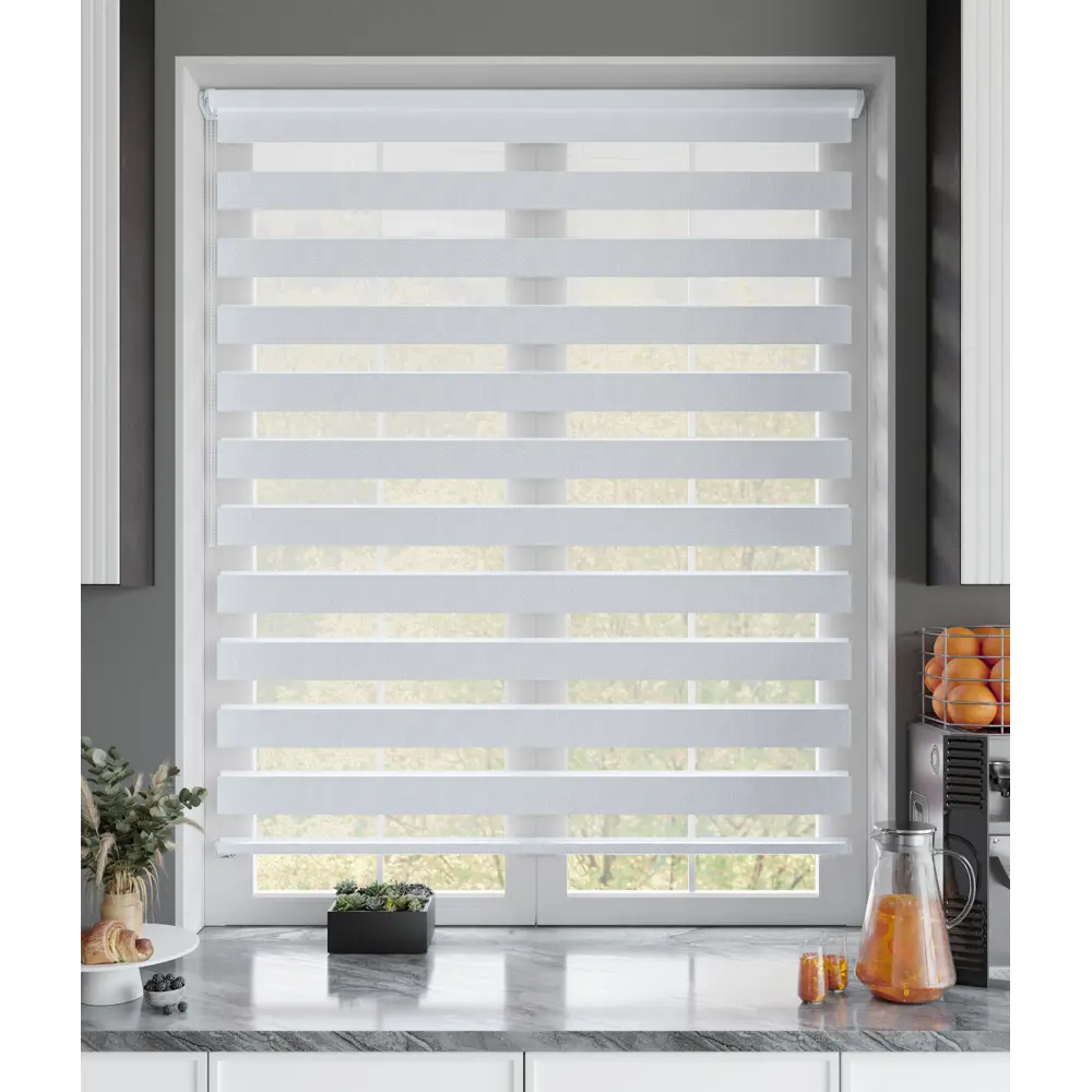 Штора рулонная день-ночь Сиберия 50x160 см белая MIAMOZA Промо 2025 STLM-2070183 - Вид №8