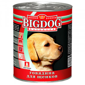 ПР0049097 Корм для щенков Big Dog банка 850г ЗООГУРМАН