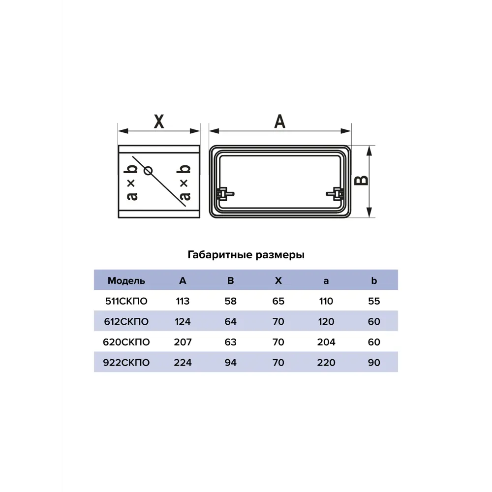 Соединители воздуховодов Era СКПО 90x220 мм пластик STLM-2099753 - Вид №4