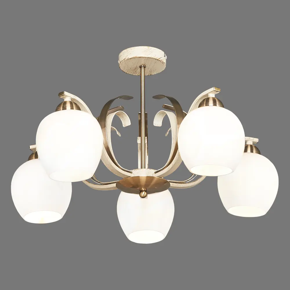 Люстра 5255-5 Porto 5хЕ14х40 Вт цвет бежевый LAMPLANDIA STLM-2099728 - Вид №3