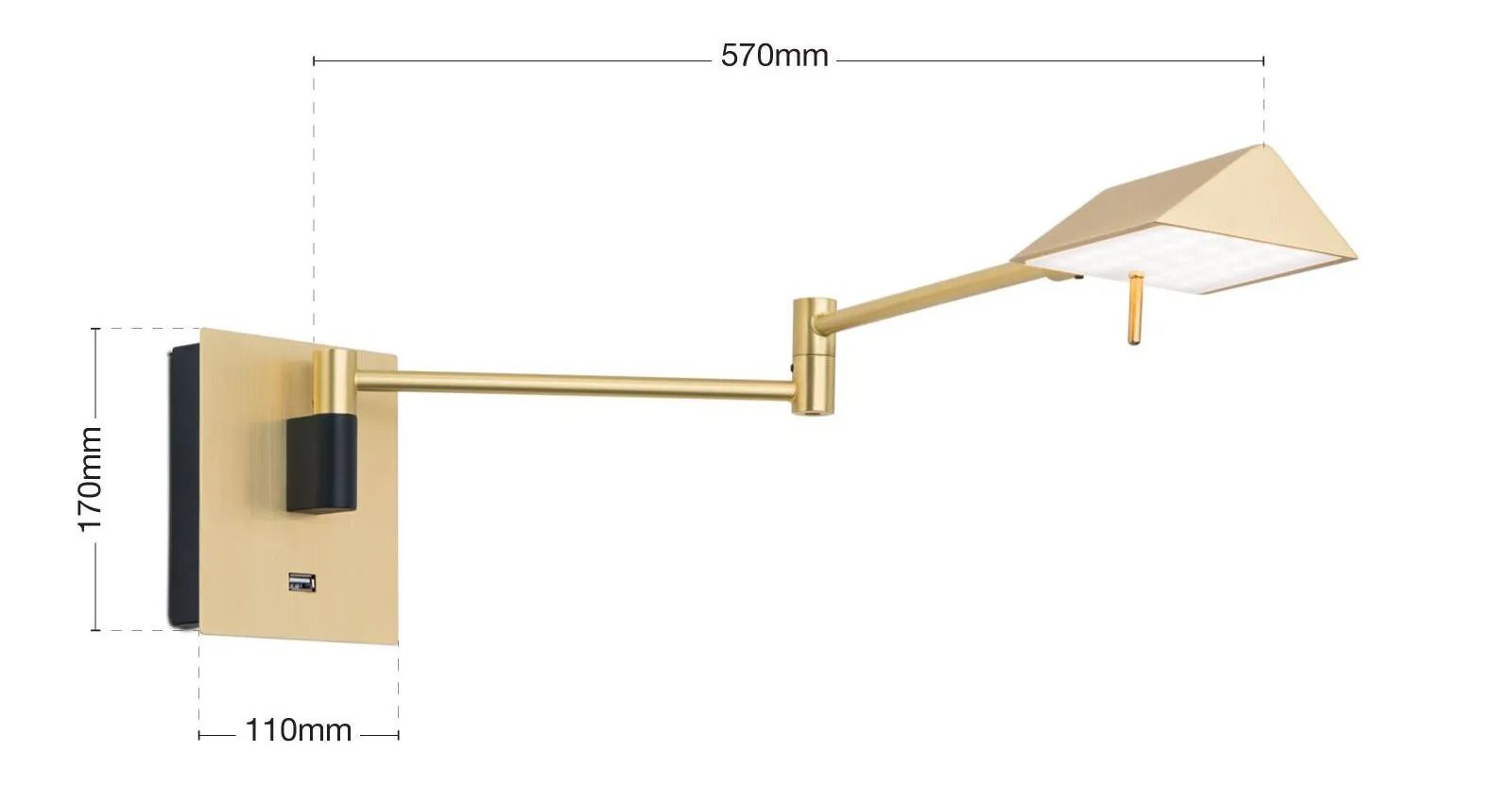 Алюминиевый светодиодный настенный светильник Orion Бостон ARCH-00073980 - Вид №6