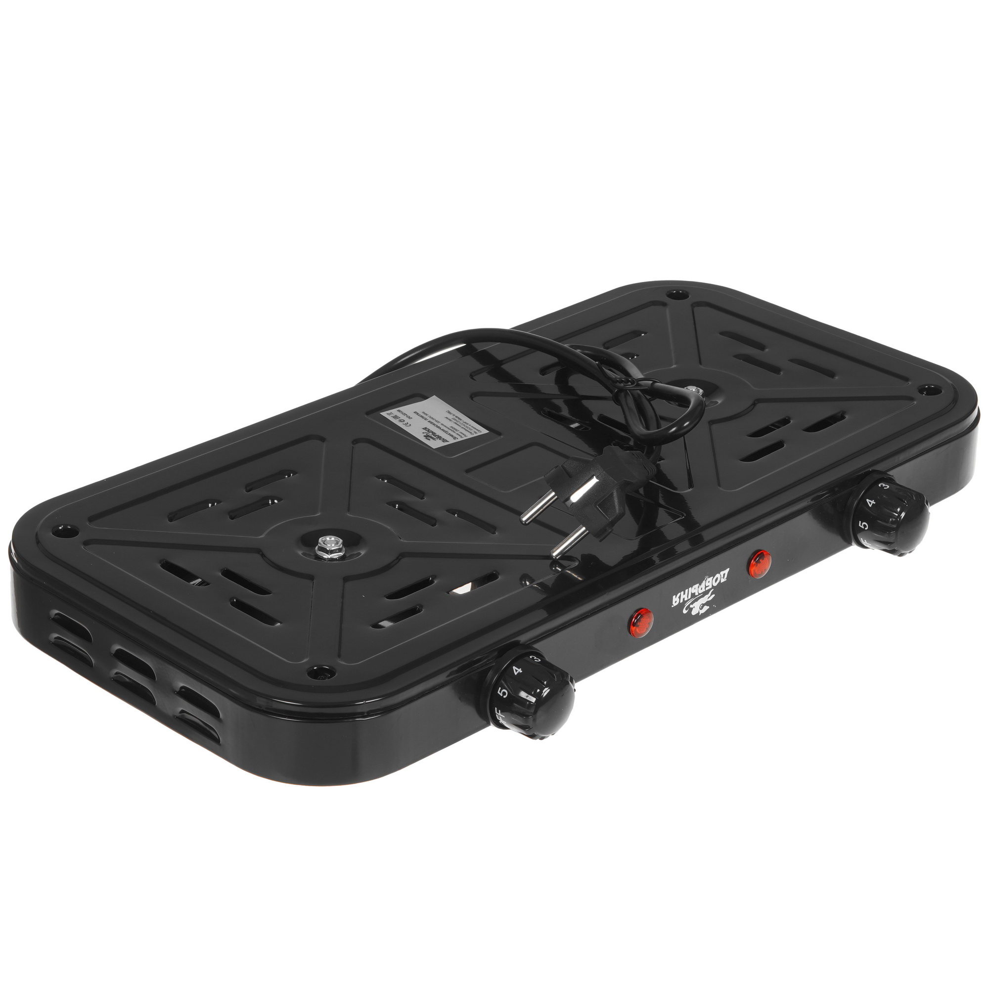 9213026 Плита компактная электрическая Добрыня DO-2212В черный STDN-0055490 - Вид №4