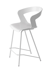 Ibis 302B Барный стул со стальным каркасом на 4 ножках и корпусом из технополимера. Высота сиденья H 65 см. Et al. Ibis