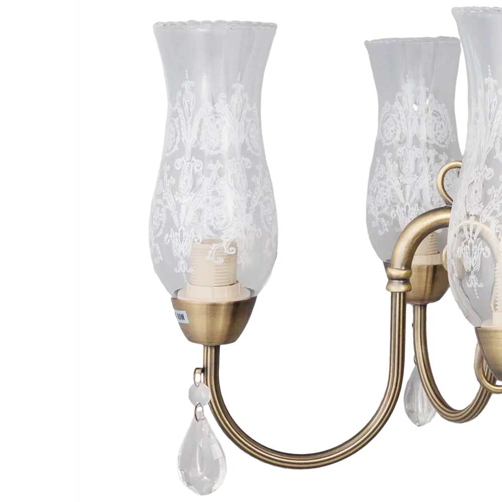 Люстра Лирика 5xE14x60 Вт, металл/стекло, цвет бронза WINK STLM-2024757 - Вид №4