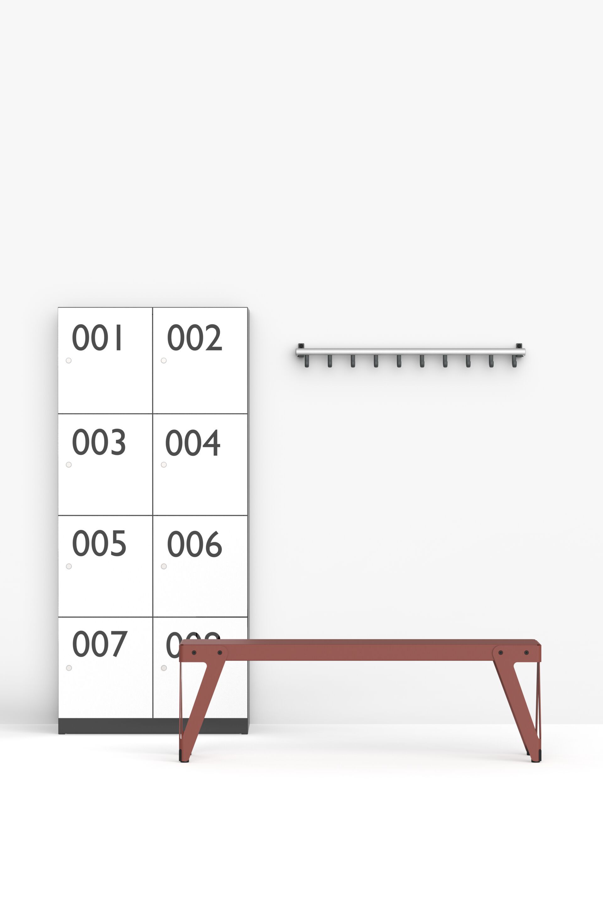 Пластиковые и алюминиевые настенные вешалки FUNCTIONALS Tertio ARCH-00003387 - Вид №2