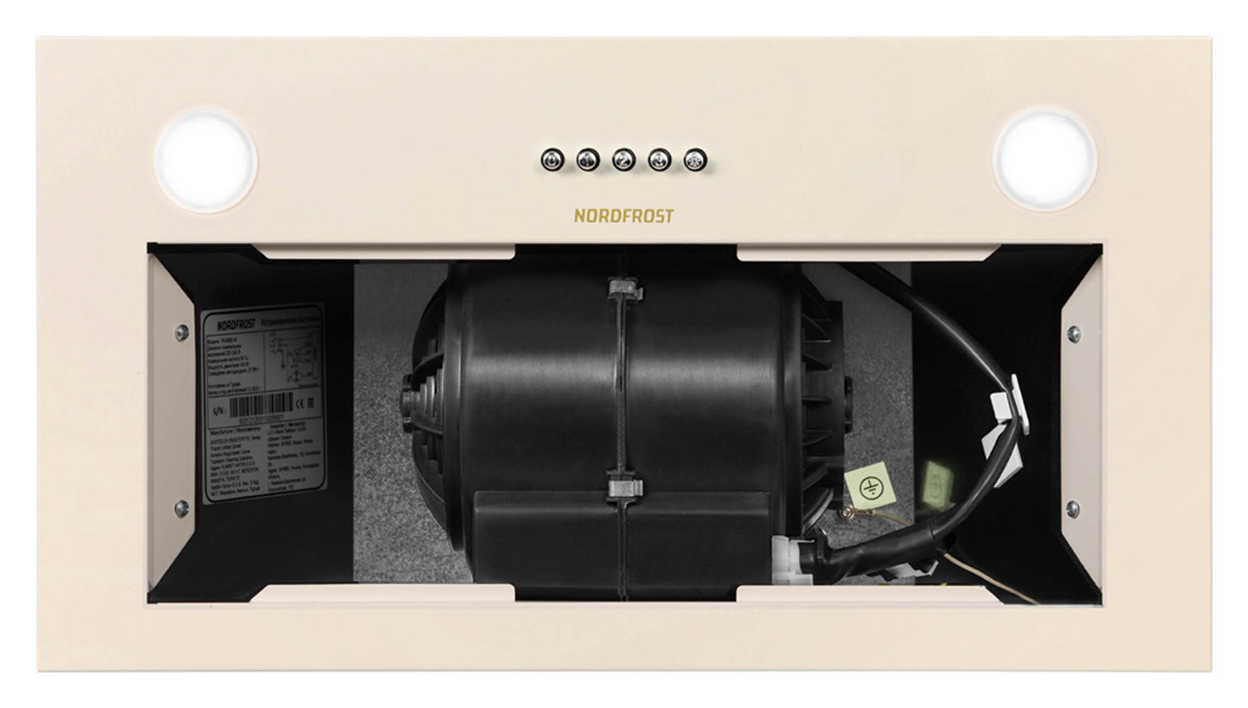 9021353 Вытяжка полновстраиваемая NORDFROST FB 6060 Y бежевый STDN-0084236 - Вид №6