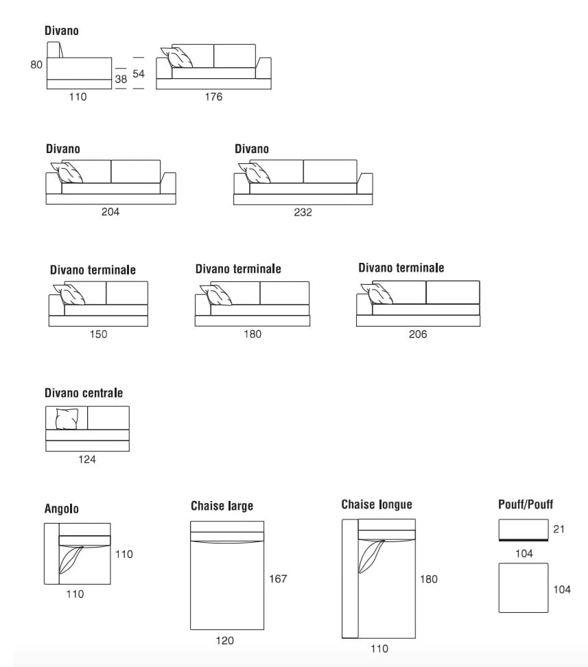 Ткань диван Former In Italia My Way ARCH-00152899 - Вид №2