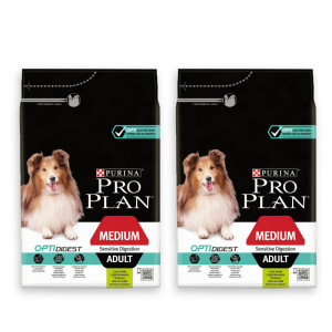 ПР0032617*2 Корм для собак для средних пород с чувствительным пищеварением ягненок сух. 3кг (упаковка - 2 шт) Pro Plan
