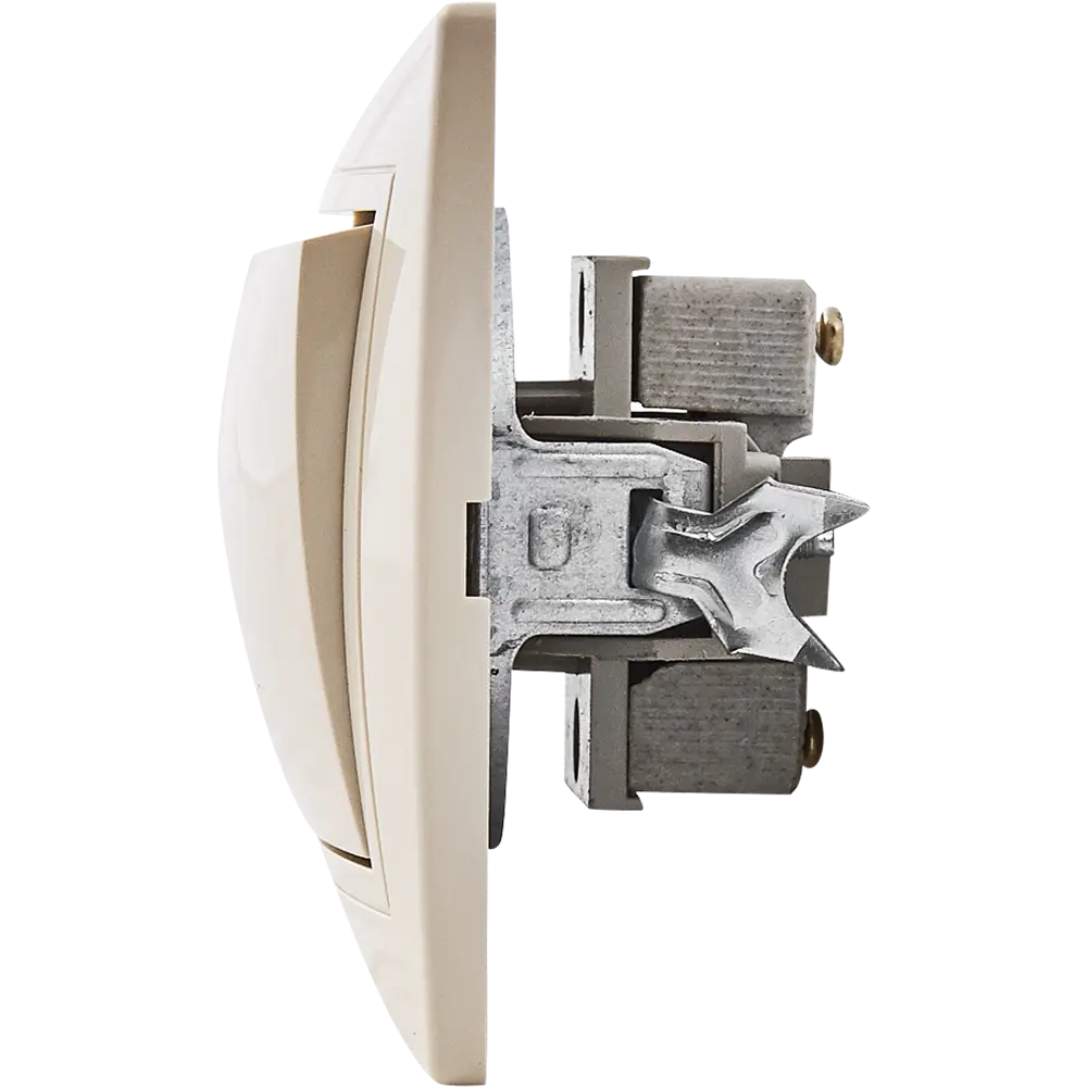 Выключатель TDM ELECTRIC Таймыр одноклавишный бежевый для скрытого монтажа 85591341 STLM-0064426 - Вид №3