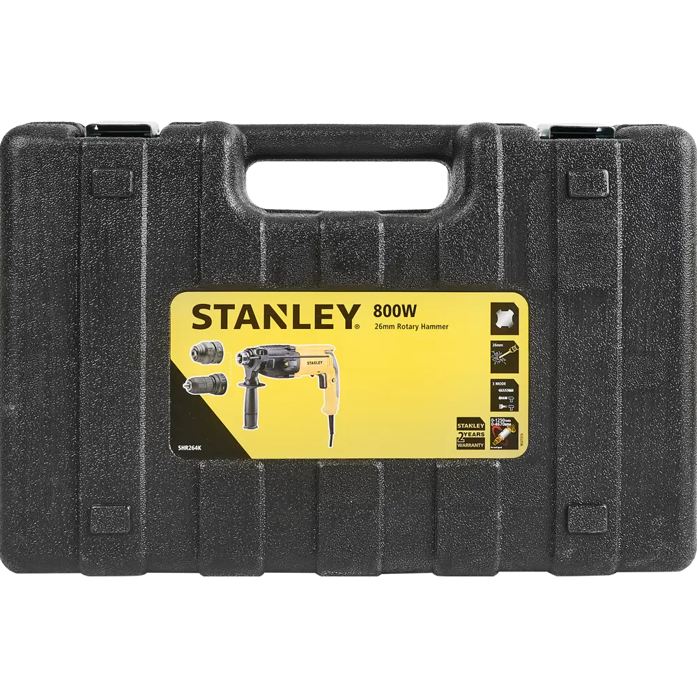 Перфоратор сетевой SDS-plus Stanley SHR264K-RU, 800 Вт, 3.4 Дж STLM-2197243 - Вид №7