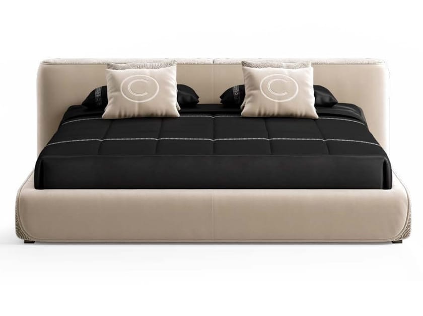 Тканевая кровать с изголовьем контейнера CPRN HOMOOD Starlight ARCH-00075092