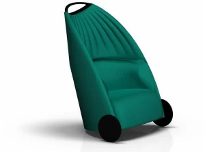 Luxy Кресло из ткани на колесиках Biga