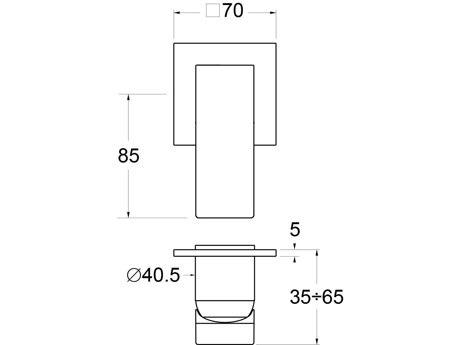 Однорычажный смеситель для душа GUGLIELMI RUBINETTERIE G&amp ARCH-00089128 - Вид №2