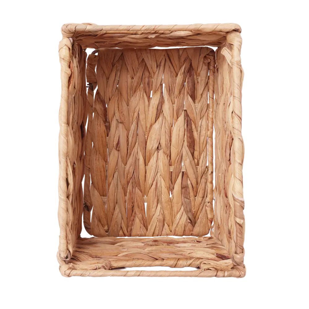 Корзина Konsensa 19x17x25 см водяной гиацинт цвет бежевый 89439451 STLM-2146464  - Вид №3