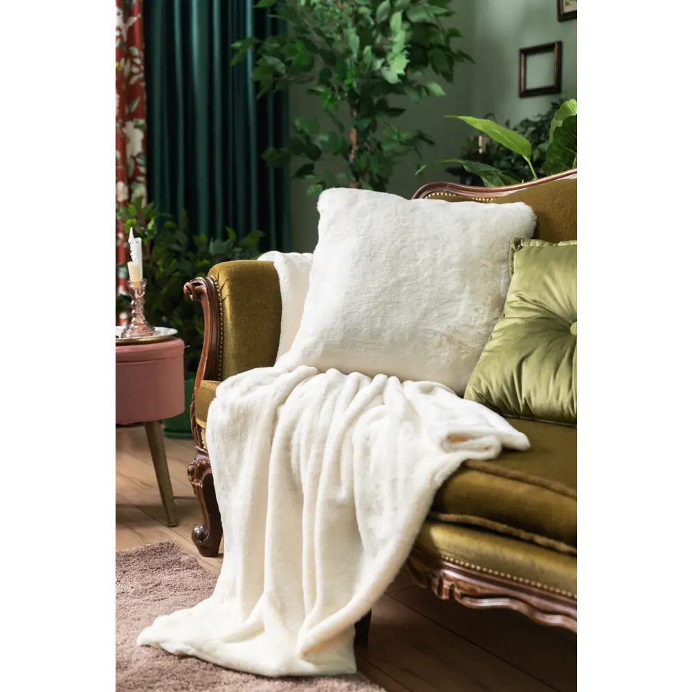Подушка Inspire Swanny 45x45 см цвет кремовый 82485720 STLM-2112119  - Вид №3