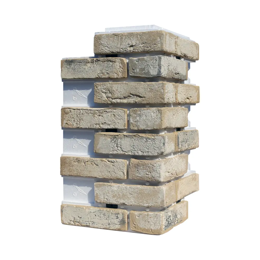 Термопанель Лондон брик 370x652 мм молочный 0.645 м WHITE HILLS STLM-2009393 - Вид №1