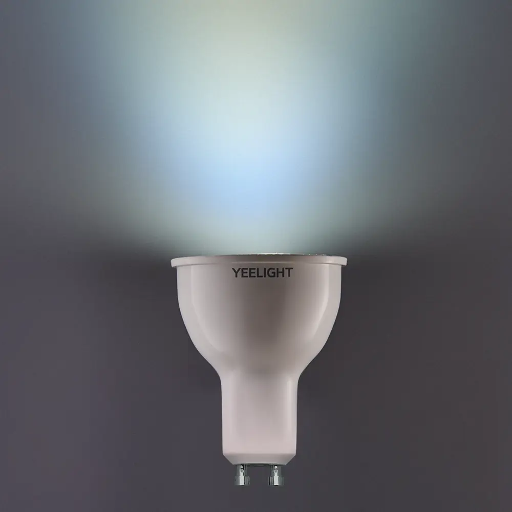 Лампа умная светодиодная Yeelight GU10 200-240 В 5 Вт спот прозрачная 350 лм регулируемый цвет света RGBW для диммера STLM-2132698 - Вид №4