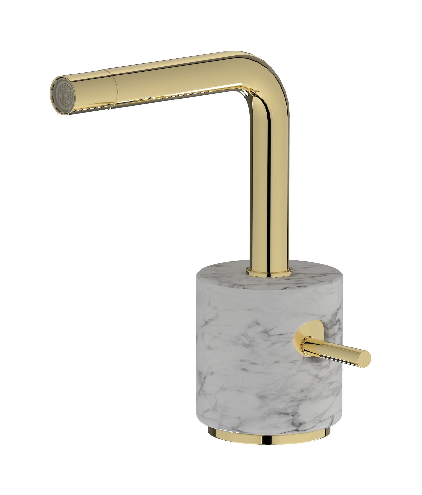 Смеситель для биде с одной ручкой из мрамора IB мрамор + мрамор Elle ARCH-00140636 - Вид №4