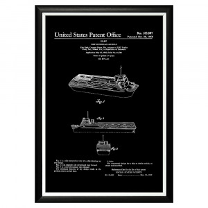 896521418_1818 Арт-постер «Патент на корабль, 1958» Object Desire