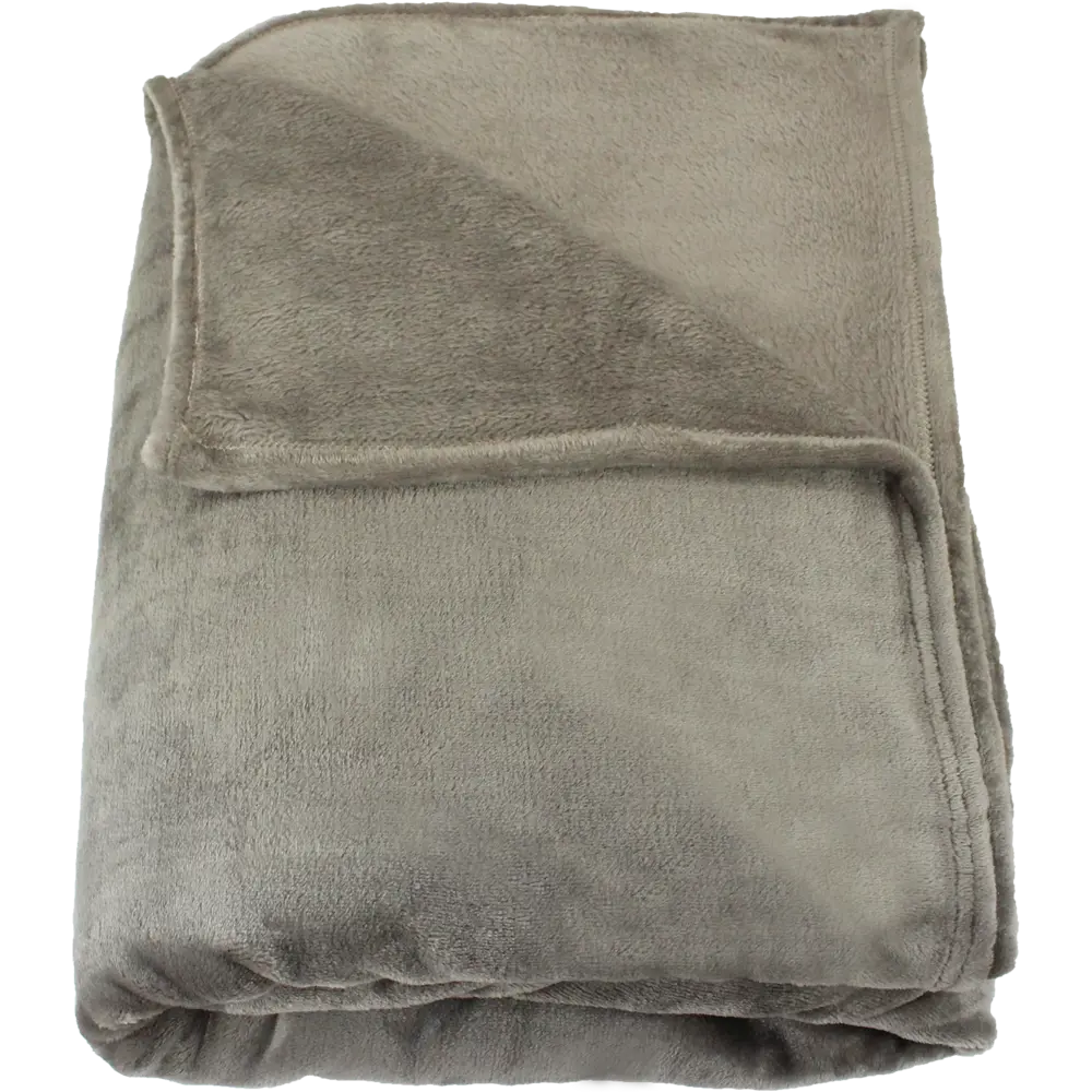 Плед Flamingo 200x220 см микрофибра цвет серо-бежевый INSPIRE STLM-2146633 - Вид №2