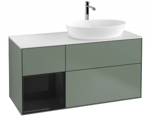 Villeroy&Boch Тумба под раковину Прямоугольная версия F801PHGM Finion Olive Matt Lacquer