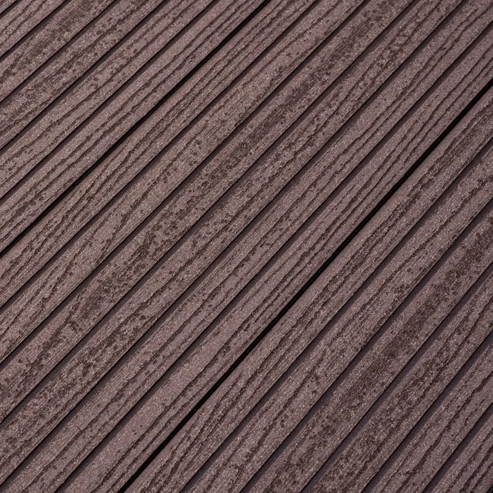 Террасная доска ДПК MultiDeck цвет Венге 3000x150x27 мм вельвет 0.45 м² МУЛЬТИДЕК STLM-2094155 - Вид №5