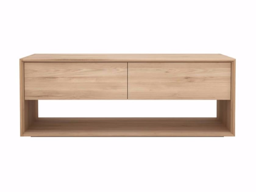 Твердый деревянный низкий ТВ-шкаф Ethnicraft Nordic ARCH-00002543