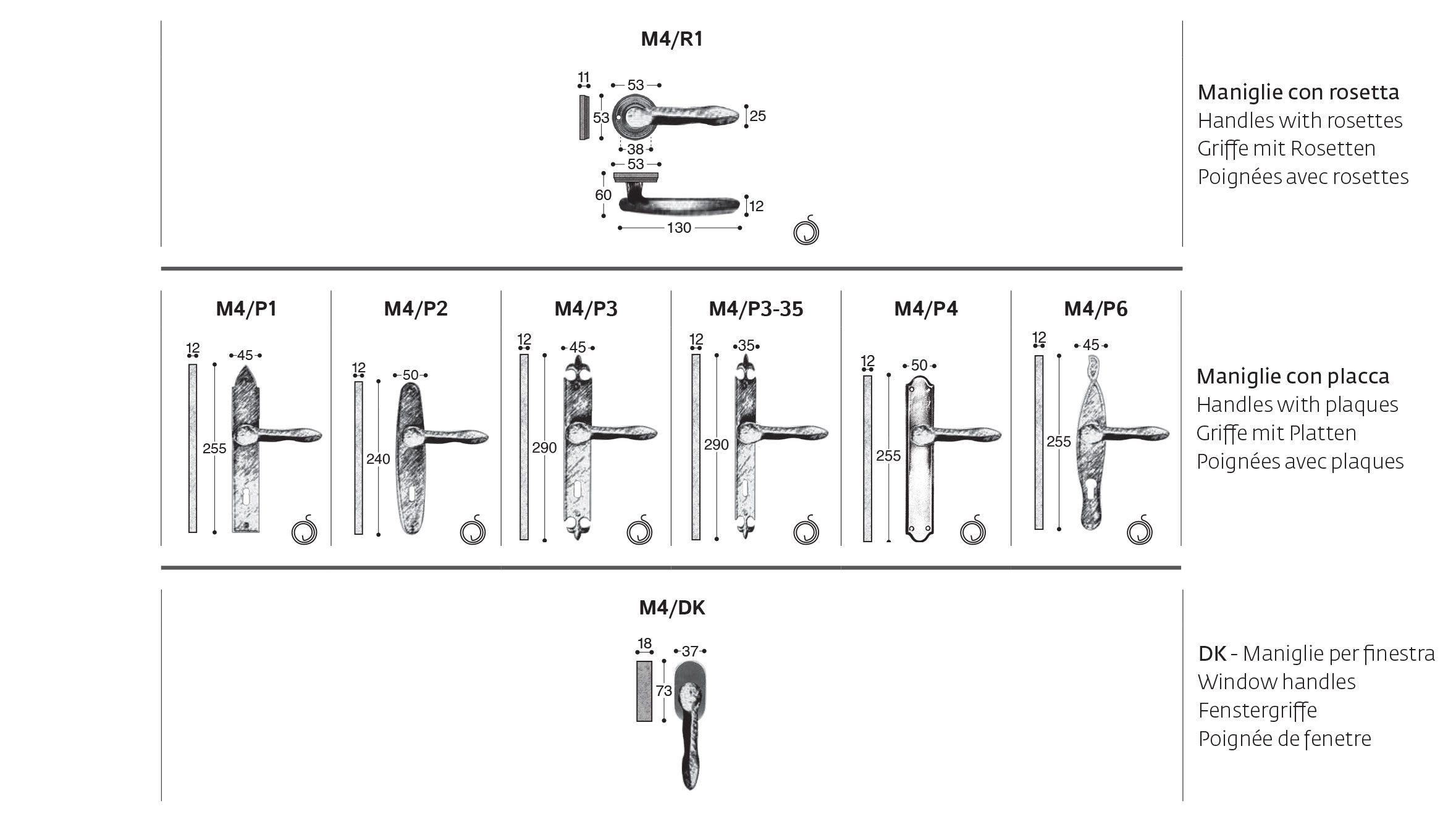 Бронзовая ручка на пластине GIARA ART DESIGN-BRONZE движение ARCH-00057754 - Вид №2