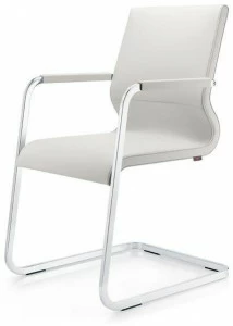 ZÜCO Кожаное кресло для конференций с подлокотниками Lacinta El 124