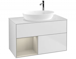 Villeroy&Boch Тумба под раковину Прямоугольная версия F891HHMT Finion White Matt Lacquer