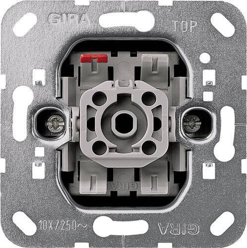 015600 Выключатель кнопочный одноклавишный перекрестный 10A 250V Gira System 55