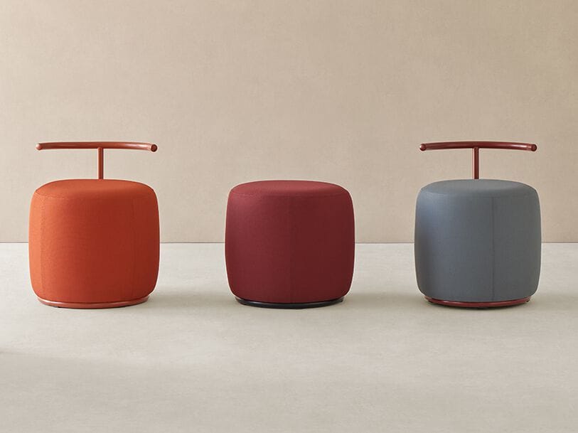 Круглый пуф из ткани Mobboli ARCH-00053147