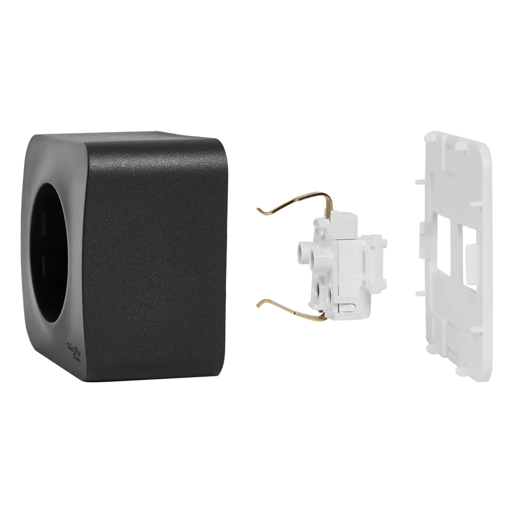 Розетка накладная Schneider Electric Blanca с заземлением цвет антрацит SYSTEME ELECTRIC STLM-2133313 - Вид №4