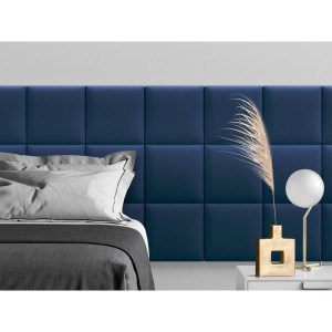Стеновая панель Eco Leather Blue цвет синий 30х30см 4шт TARTILLA