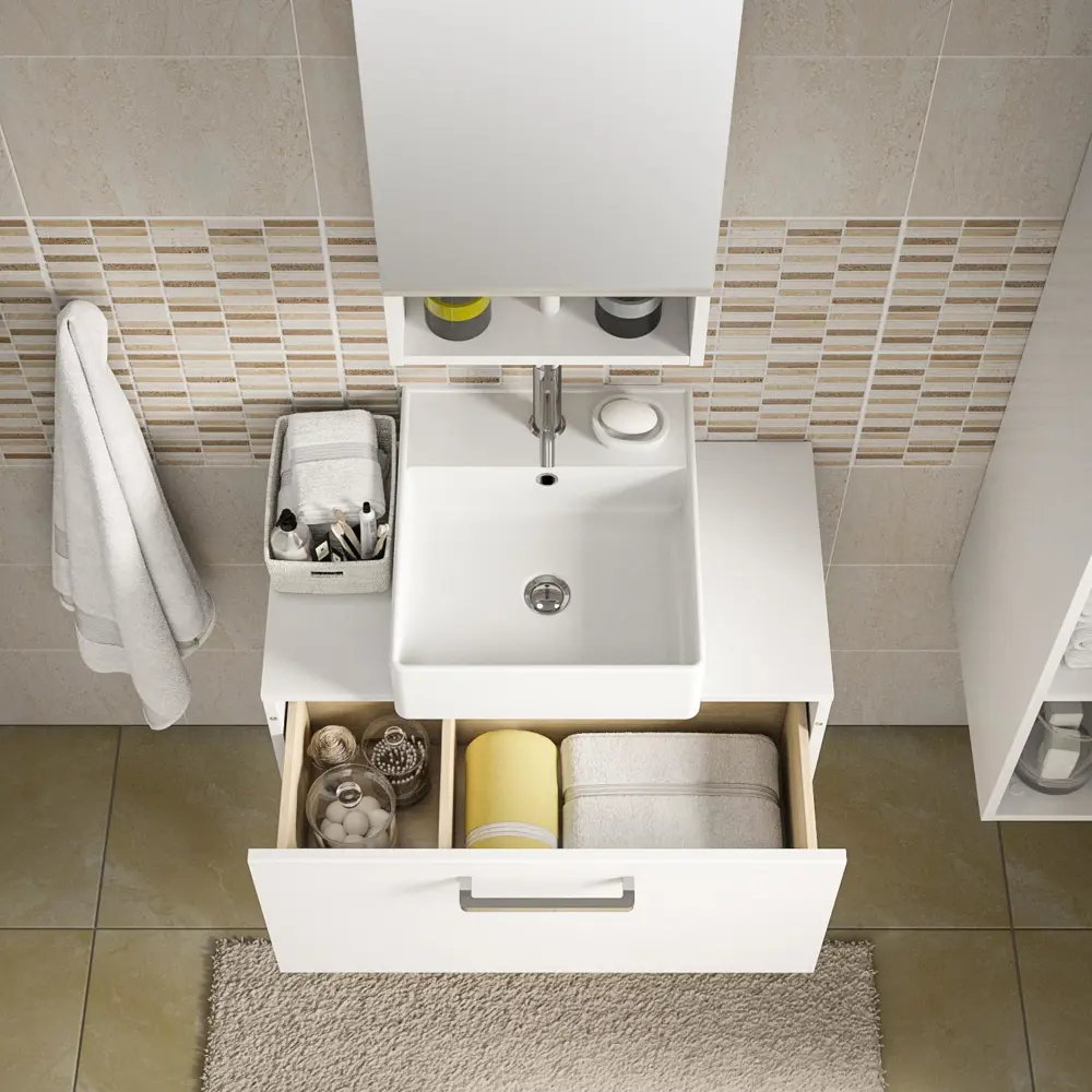 Раковина накладная квадратная Easy 37 см SENSEA STLM-2051053 - Вид №8