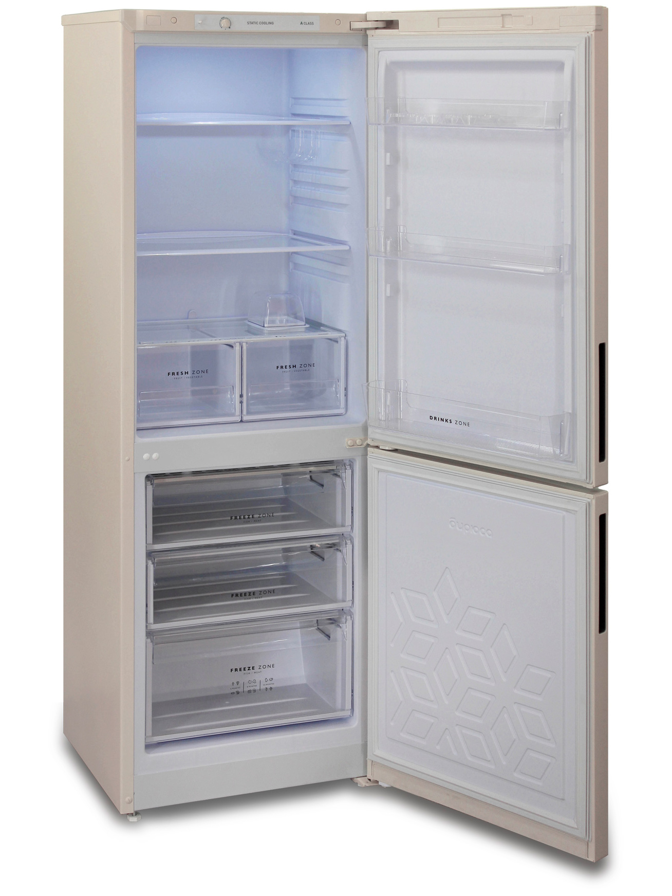 9967572 Холодильник с морозильником   Бирюса G6027 бежевый STDN-0121715 - Вид №3