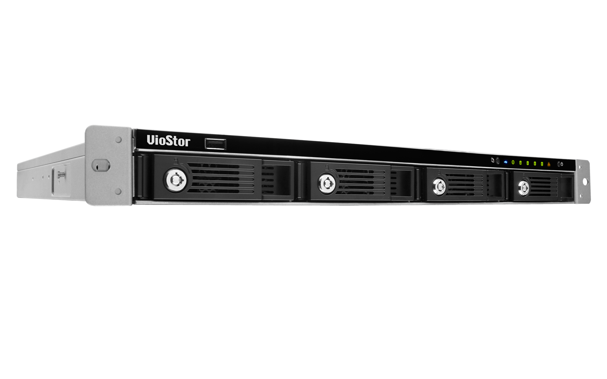 VS-4108U-RP Pro+ Smb nvr, 8 channels, 4-tray w/o hdd, local monitoring, rackmount, 2xpsu. intel 2,6 ghz QNAP Santreyd  - Вид №1