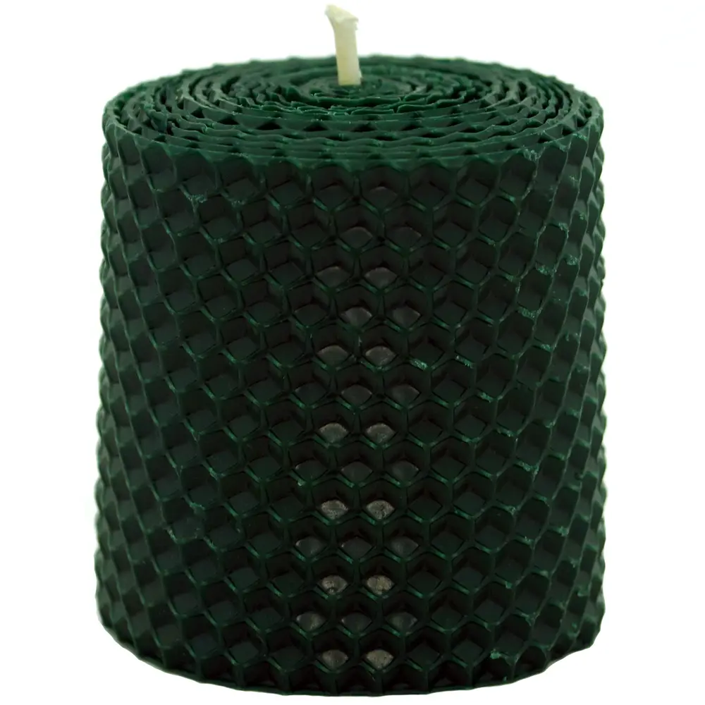 Свеча вощинная цилиндр зеленый мох 6x6.5 см EVIS STLM-2135862