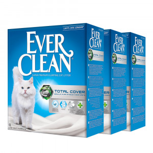 ПР0046513*3 Наполнитель для кошачьего туалета Total Cover комкующийся с микрогранулами 6л (упаковка - 3 шт) EVER CLEAN