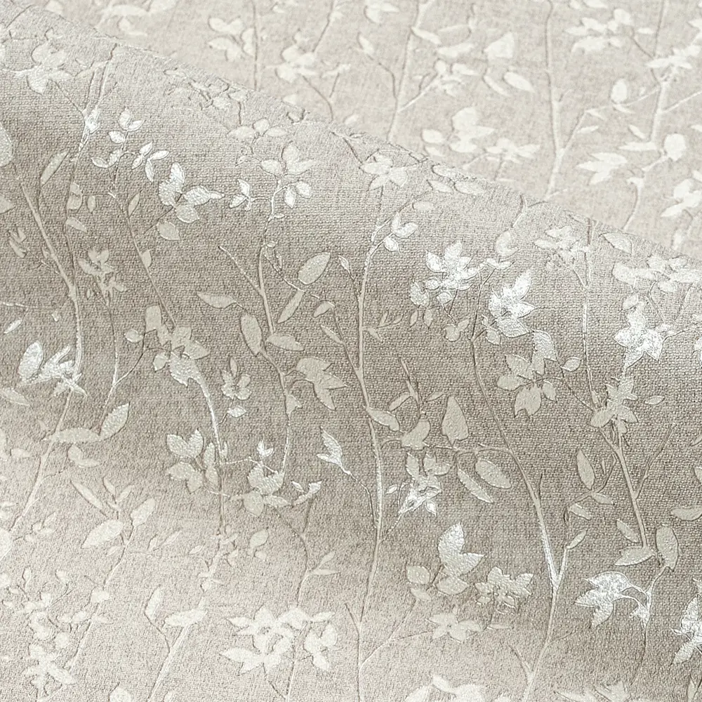 Обои флизелиновые Grandecolife Ferida темно-бежевые с цветочным рисунком в стиле кантри 89424229 STLM-1569199 - Вид №2